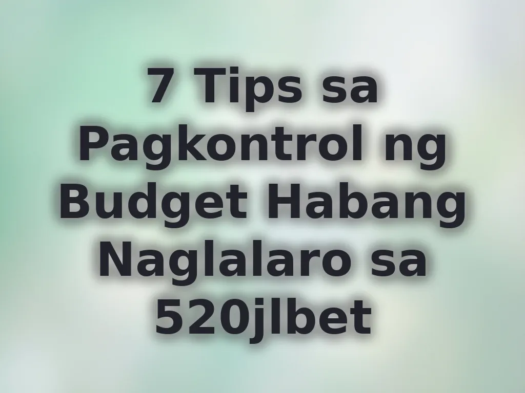 Tips sa budget